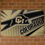 Colorado Buffaloes Sharp Flash Gold Doormat