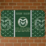 Colorado State Rams Chevron Stack Green Doormat
