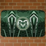 Colorado State Rams Graphic Stripes Green Doormat