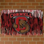 Cornell Big Red Vertical Flow Red Doormat
