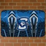 Creighton Bluejays Graphic Stripes Blue Doormat