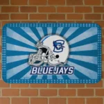 Creighton Bluejays Helmet Centerpiece Blue Doormat