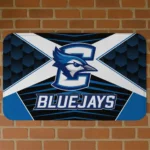 Creighton Bluejays Techno Camo Blue Black Doormat