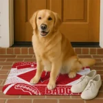 custom-wisconsin-badgers-football-crest-red-black-doormat-best-selling.webp