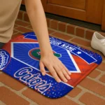 customized-florida-gators-football-crest-blue-black-doormat-best-selling.webp
