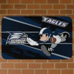 Customized Georgia Southern Eagles Mickey Quarterback Blue Black Doormat