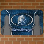 Drake Bulldogs Hexagon Oval Blue Doormat
