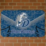 Drake Bulldogs Layered Lines Blue Doormat