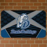 Drake Bulldogs Techno Camo Blue Black Doormat