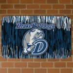 Drake Bulldogs Vertical Flow Blue Doormat