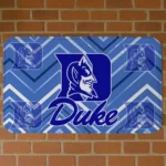 Duke Blue Devils Chevron Geometrics Blue Doormat