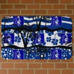 Duke Blue Devils Palm Silhouette Blue Black Doormat
