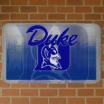 Duke Blue Devils Pixel Blur Blue Doormat