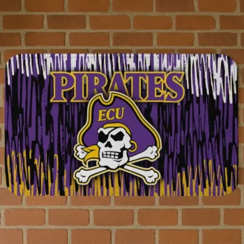 East Carolina Pirates Vertical Flow Purple Doormat