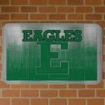Eastern Michigan Eagles Pixel Blur Green Doormat