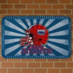 Florida Atlantic Owls Helmet Centerpiece Blue Doormat