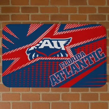 Florida Atlantic Owls Sharp Flash Blue Doormat