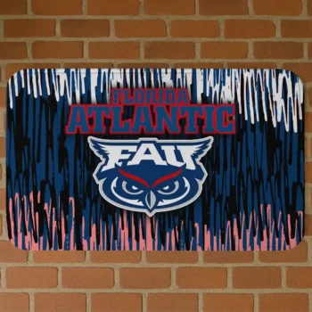 Florida Atlantic Owls Vertical Flow Blue Doormat