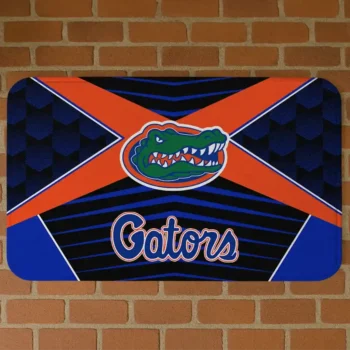 Florida Gators Techno Camo Blue Black Doormat