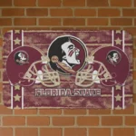 Florida State Seminoles Helmet Illustration Garnet Doormat
