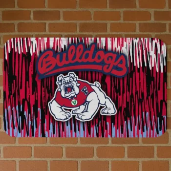 Fresno State Bulldogs Vertical Flow Red Doormat