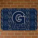 Georgetown Hoyas Bolt Row Blue Doormat