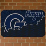 Georgetown Hoyas Tribal Detailing Blue Black Doormat