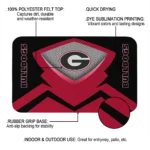 georgia-bulldogs-ninja-mesh-red-doormat-best-selling.webp