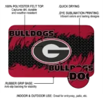 georgia-bulldogs-plate-rip-red-doormat-best-selling.webp