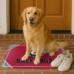 georgia-bulldogs-silver-halftone-red-doormat-best-selling.webp