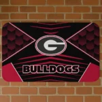 Georgia Bulldogs Techno Camo Red Black Doormat