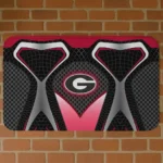 Georgia Bulldogs Torso Pattern Black Crocs Doormat