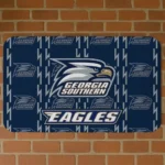Georgia Southern Eagles Bolt Row Blue Doormat