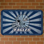 Georgia Southern Eagles Helmet Centerpiece Blue Doormat