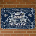 Georgia Southern Eagles Helmet Illustration Blue Doormat