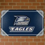 Georgia Southern Eagles Silver Halftone Blue Doormat