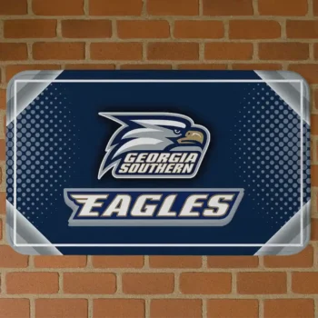 Georgia Southern Eagles Silver Halftone Blue Doormat