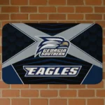 Georgia Southern Eagles Techno Camo Blue Black Doormat