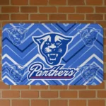 Georgia State Panthers Chevron Geometrics Blue Doormat