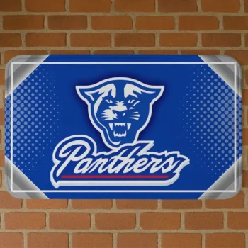 Georgia State Panthers Silver Halftone Blue Doormat
