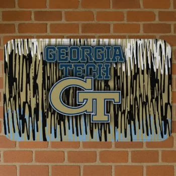Georgia Tech Yellow Jackets Vertical Flow Gold Doormat