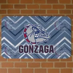 Gonzaga Bulldogs Chevron Geometrics Blue Doormat