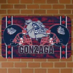 Gonzaga Bulldogs Helmet Illustration Blue Doormat