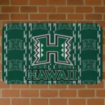 Hawaii Rainbow Warriors Bolt Row Green Doormat