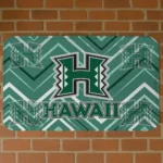 hawaii-rainbow-warriors-chevron-geometrics-green-doormat-best-selling.webp