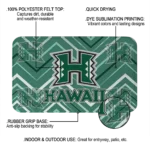 hawaii-rainbow-warriors-chevron-geometrics-green-doormat-best-selling.webp