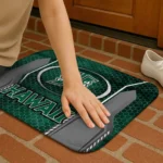 hawaii-rainbow-warriors-hexagon-oval-green-doormat-best-selling.webp