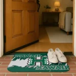 hawaii-rainbow-warriors-plate-rip-green-doormat-best-selling.webp