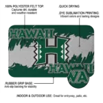 hawaii-rainbow-warriors-plate-rip-green-doormat-best-selling.webp