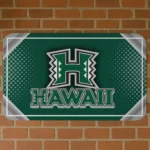 hawaii-rainbow-warriors-silver-halftone-green-doormat-best-selling.webp